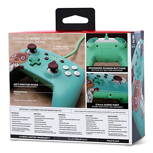 PowerA Enhanced Wired Controller (Animal Crossing: Tom Nook) - (NSW) Nintendo Switch Accessories PowerA   