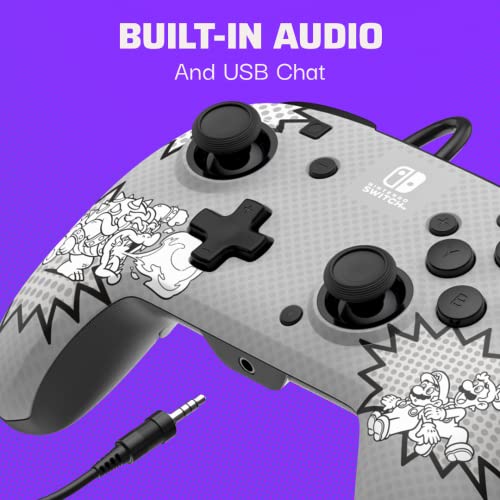 PDP REMATCH Wired Controller (Comic Attack) - (NSW) Nintendo Switch Accessories PDP   
