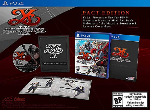 Ys Ix: Monstrom Nox - Pact Edition - (PS4) PlayStation 4 Video Games NIS America   