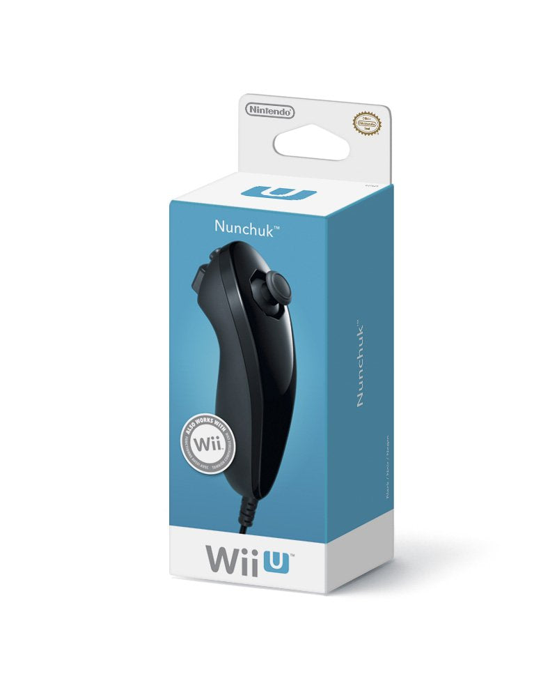 Nintendo Wii U NunChuck Controller (Black) - Nintendo Wii U Accessories Nintendo   