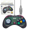 Retro-Bit Official Sega Saturn USB Controller Pad (Model 2) - USB Port (Slate Grey) Accessories Retro-Bit   
