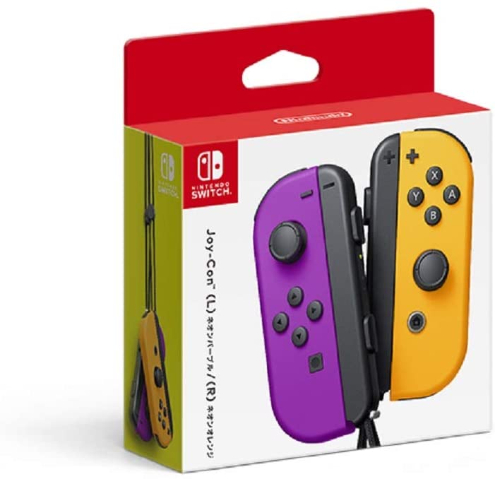 Nintendo Switch Joy-Con (L)/(R) (Neon Purple/Neon Orange) - (NSW) Nintendo Switch (Japanese Import) Accessories Nintendo   
