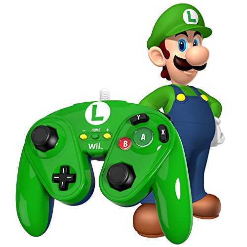 PDP Wired Fight Pad ( Luigi ) - Nintendo Wii U Accessories PDP   