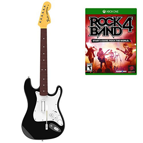 Rock Band 4 With Wireless Guitar Controller Bundle - (XB1) Xbox One Video Games Mad Catz   
