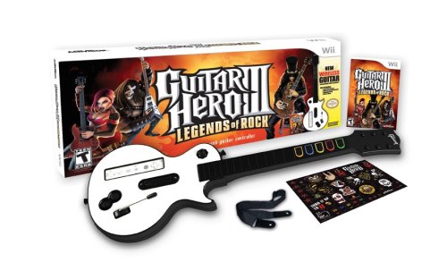 Guitar Hero III: Legends of Rock With Wireless Guitar Controller Bundle - Nintendo Wii Video Games ACTIVISION   