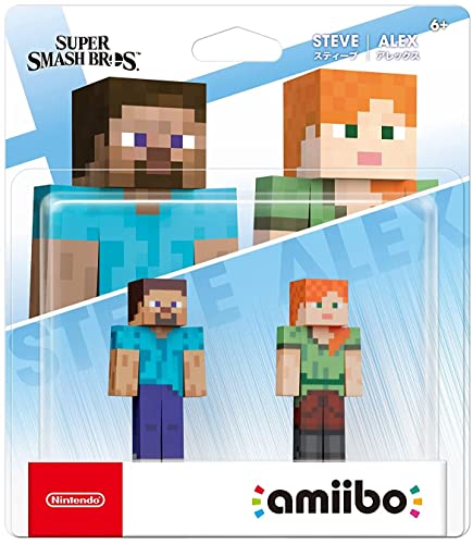 Minecraft Steve and Alex (Super Smash Bros. series) - Nintendo Switch Amiibo Amiibo Nintendo   