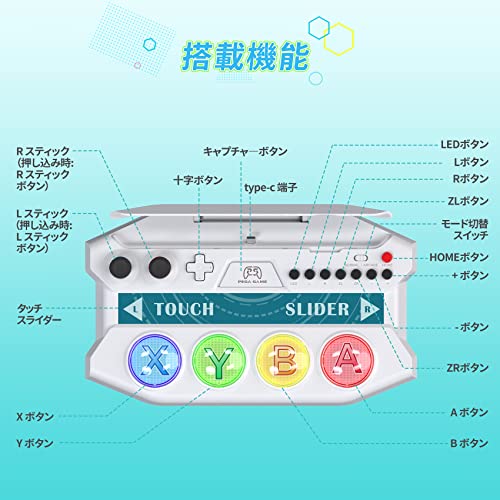 Hatsune Miku Project DIVA Future Tone DX Mini Controller (White) - (NSW) Nintendo Switch (Japanese Import) Accessories PEGA GAME   