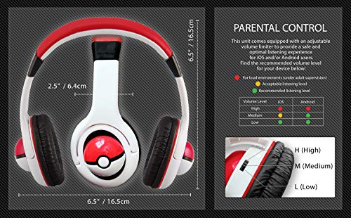 eKids Pokemon Stereo Headphones (Pokeball) - Toys | J&L Game