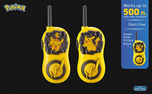 eKids Pokemon Walkie Talkies (Pikachu) - Toys Toy eKids   