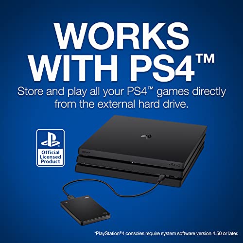 Seagate Game Drive for Playstation Consoles 4TB External Hard Drive - (PS5) Playstation 5 Accessories Seagate   