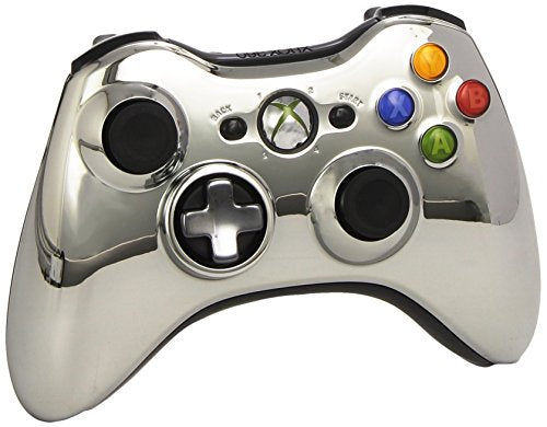 Microsoft Xbox 360 Wireless Controller - Chrome Silver - Xbox 360 (European Import) Accessories Microsoft   