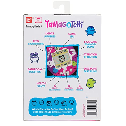 The Original Tamagotchi (Gen 1) (Purple-Pink Clock) - Tamagotchi Toy Tamagotchi   