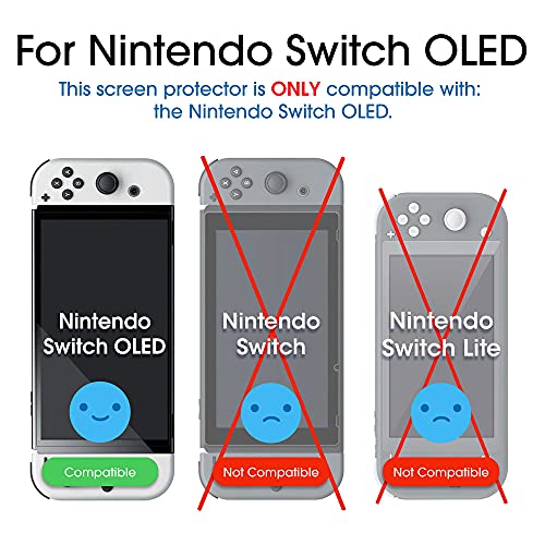 amFilm Tempered Glass Screen Protector Compatible with Nintendo Switch OLED - (NSW) Nintendo Switch Accessories amFilm   