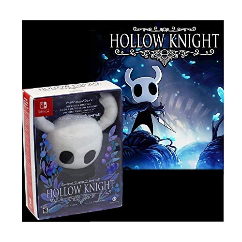 Hollow Knight (Digital Download Code) with Knight Plush - Nintendo Switch Video Games Team Cherry   