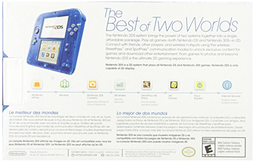 Nintendo 2DS Console (Crystal Blue) - Nintendo 3DS Consoles Nintendo   