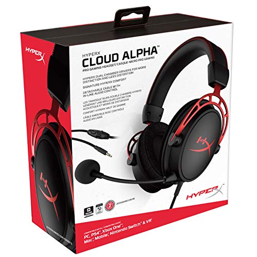 HyperX Cloud Alpha - Gaming Headset (Red) - (PS4) Playstation 4 Accessories HyperX   
