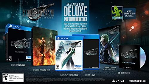 Final Fantasy VII Remake (Deluxe Edition) - (PS4) PlayStation 4 [Pre-Owned] Video Games Square Enix