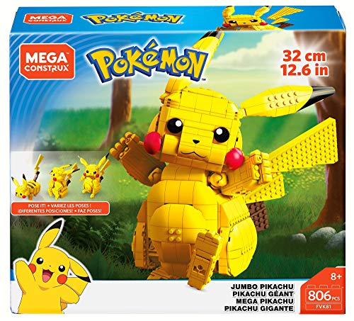 Mega Construx Pokemon Jumbo Pikachu Construction Set Toy Mega   