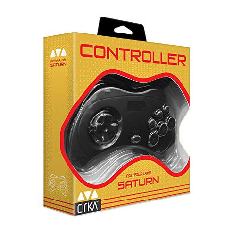CirKa Saturn Controller (Black) - (SS) SEGA Saturn Accessories Cirka   