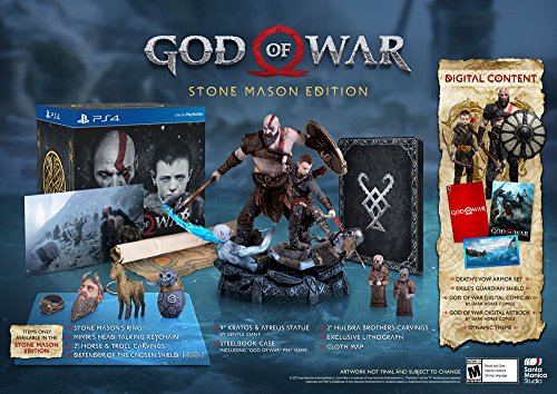 God of War (Stone Mason's Edition) - (PS4) PlayStation 4 Video Games PlayStation   