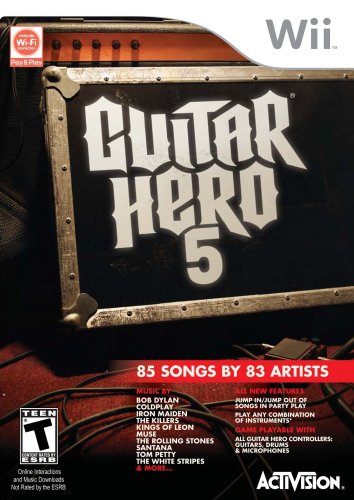 Guitar Hero 5 (Game Only) - Nintendo Wii [Pre-Owned] Video Games ACTIVISION   