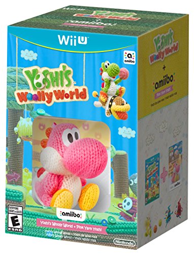 Yoshi's Woolly World + Pink Yarn Yoshi amiibo - Nintendo Wii U Video Games Nintendo   