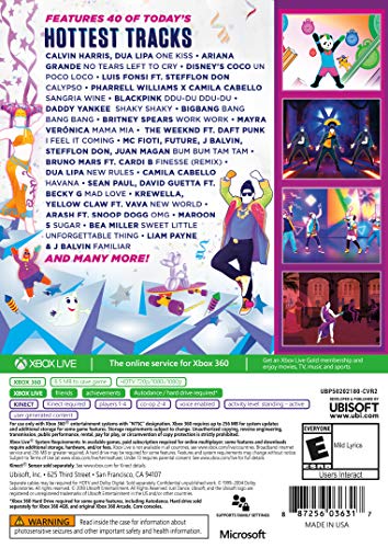Just Dance 2019 (Kinect Required) - Xbox 360 [Pre-Owned] Video Games Ubisoft   
