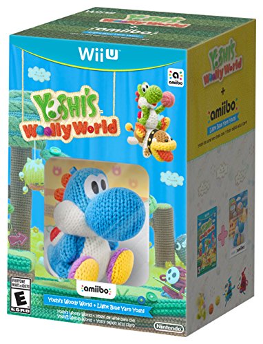 Yoshi's Woolly World + Blue Yarn Yoshi amiibo - Nintendo Wii U Video Games Nintendo   