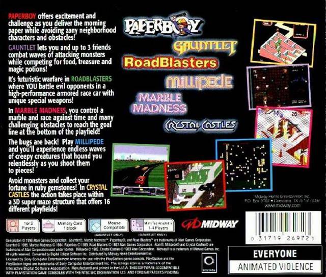 ARCADE'S GREATEST HITS THE ATARI COLLECTION 2 playstation 1 (PS1 ARCADE'S GREATEST HITS THE ATARI COLLECTION 2 playstation 1 (PS1