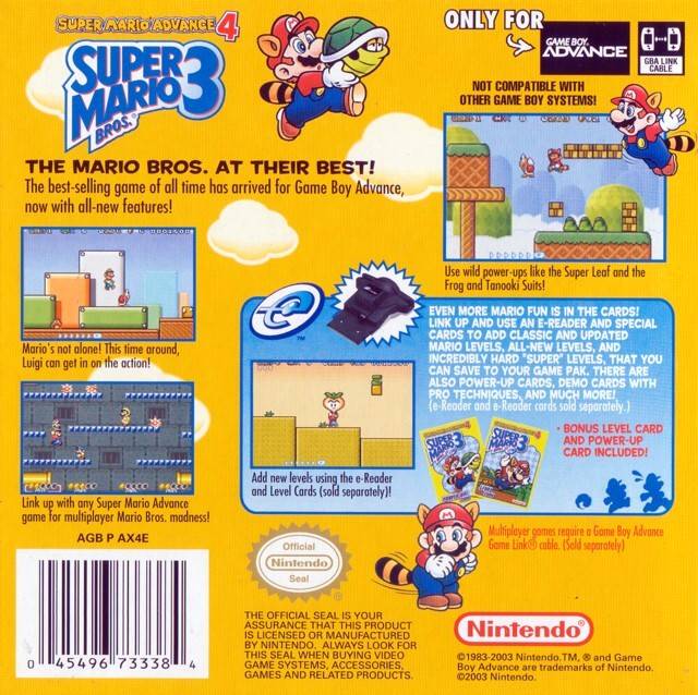 Super Mario Advance 4: Super Mario Bros. 3 - (GBA) Game Boy Advance [Pre-Owned] Video Games Nintendo   