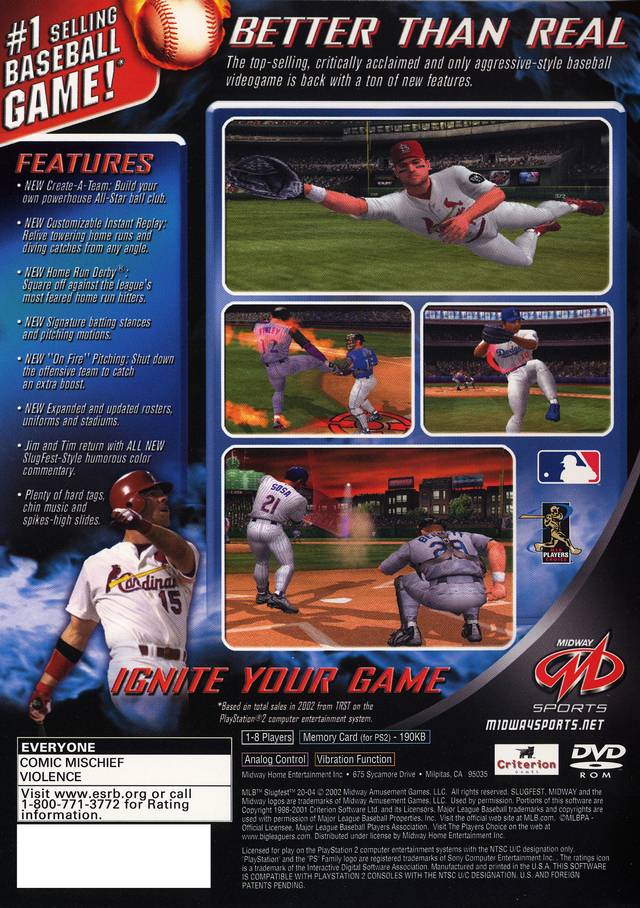 MLB Slugfest 20-04 - PlayStation 2 [Pre-Owned] Video Games Midway   