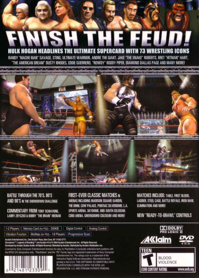 Showdown: Legends of Wrestling - (PS2) PlayStation 2 [Pre-Owned] Video Games Acclaim   
