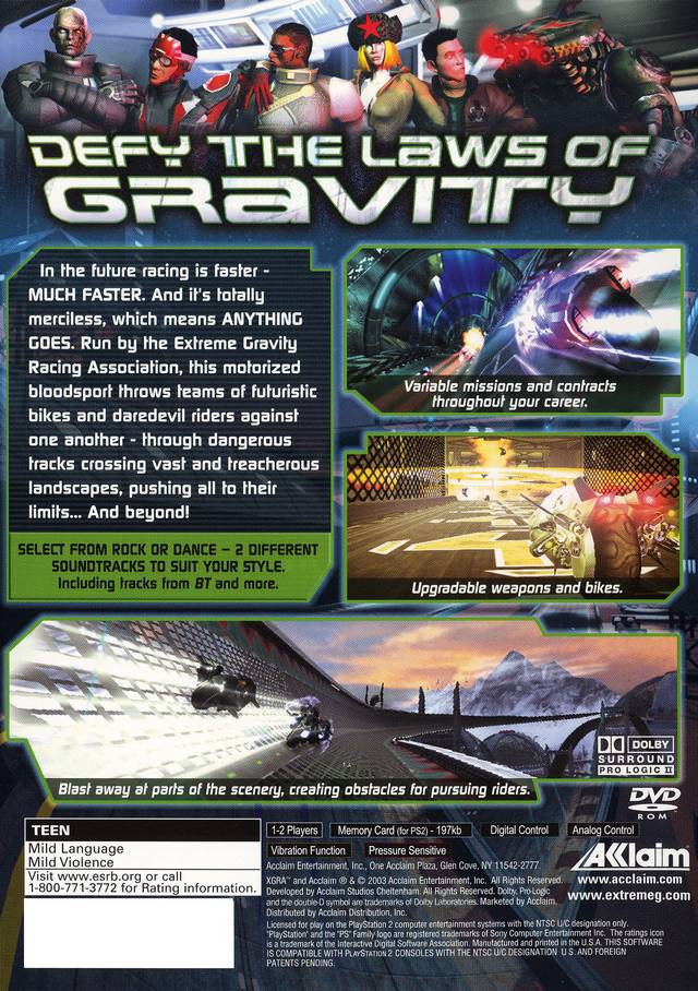 XGRA: Extreme-G Racing Association - (PS2) PlayStation 2 [Pre-Owned] Video Games Acclaim   