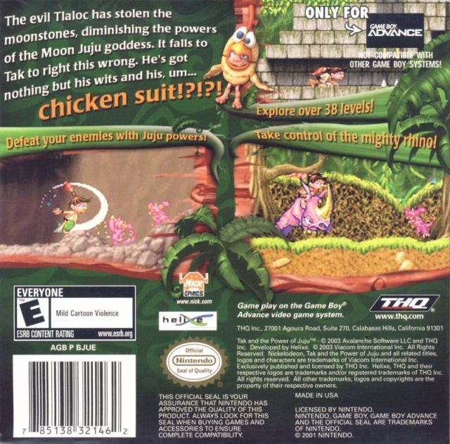 Tak and the Power of Juju - (GBA) Game Boy Advance [Pre-Owned] Video Games THQ   