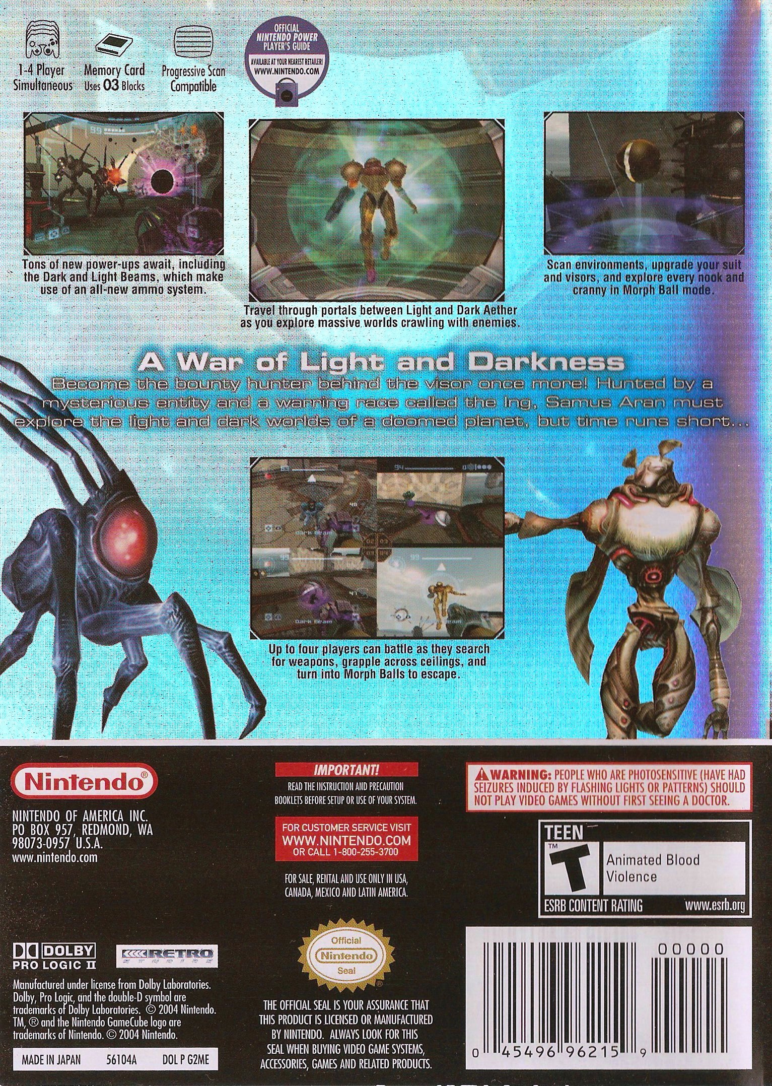 Metroid Prime 2: Echoes - (GC) GameCube Video Games Nintendo   