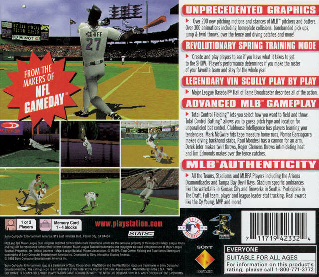 MLB 99 - (PS1) PlayStation 1 [Pre-Owned] Video Games SCEA   