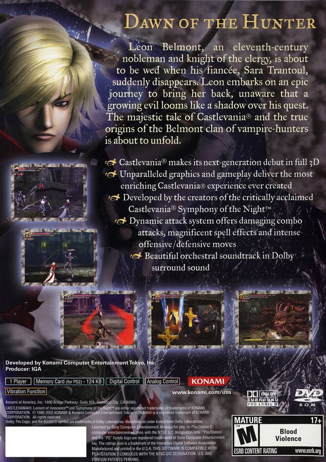 Castlevania: Lament of Innocence - (PS2) PlayStation 2 [Pre-Owned] Video Games Konami   