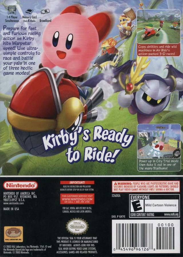 Kirby Air Ride (Player's Choice) - (GC) GameCube [Pre-Owned] Video Games Nintendo   