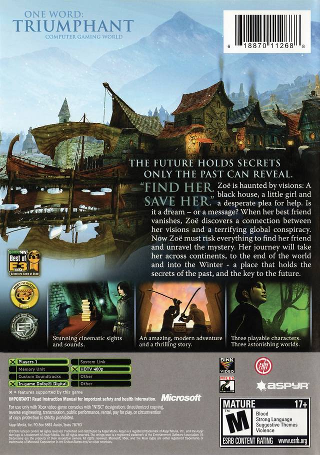 Dreamfall: The Longest Journey - Xbox Video Games Aspyr   