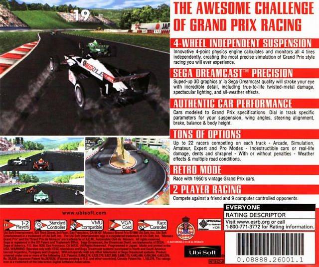 Monaco Grand Prix - (DC) SEGA Dreamcast [Pre-Owned] Video Games Ubisoft   