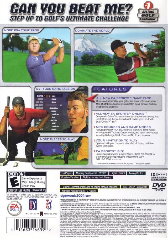 Tiger Woods PGA Tour 2004 - (PS2) PlayStation 2 [Pre-Owned] Video Games EA Sports   