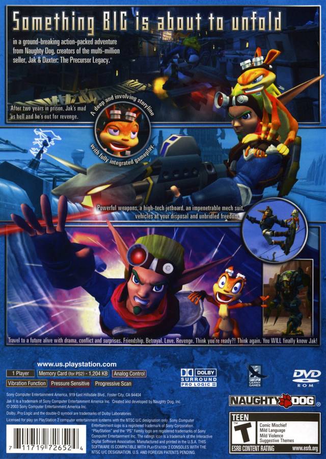 Jak II - (PS2) PlayStation 2 [Pre-Owned] Video Games SCEA   
