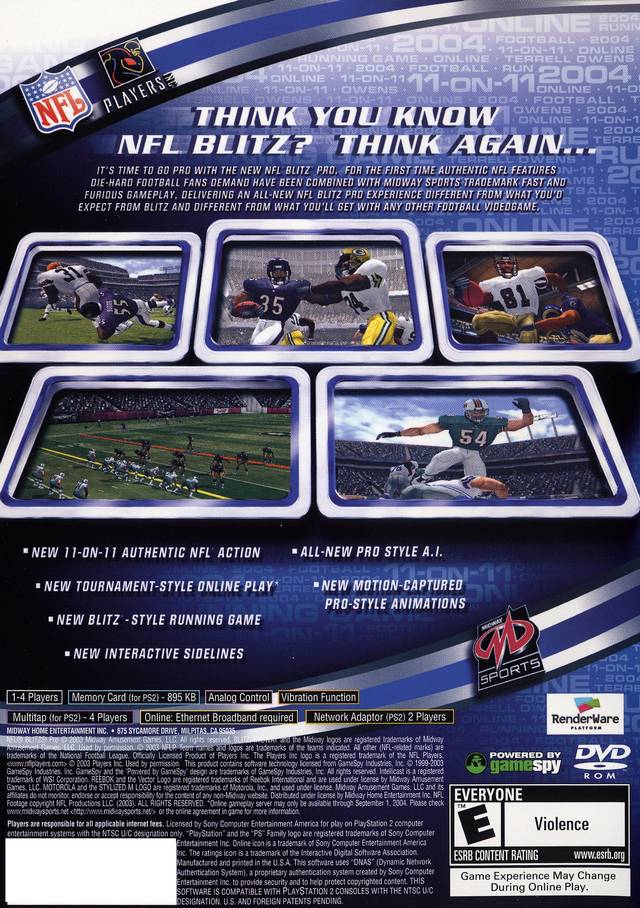 NFL Blitz Pro - PlayStation 2 [Pre-Onwed] Video Games Midway   