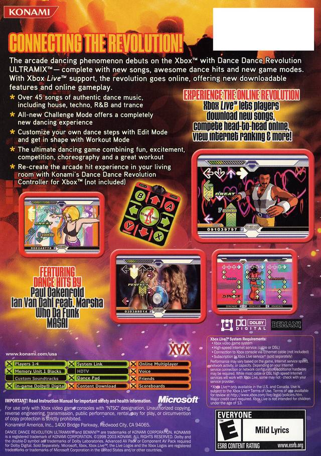 Dance Dance Revolution Ultramix - (XB) Xbox [Pre-Owned] Video Games Konami   