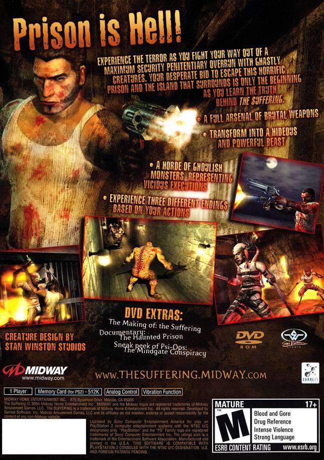 The Suffering - (PS2) PlayStation 2 [Pre-Owned] Video Games Midway   