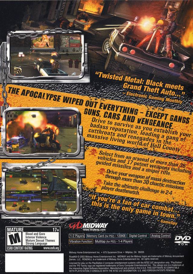 RoadKill - (PS2) PlayStation 2 [Pre-Owned] Video Games Midway   