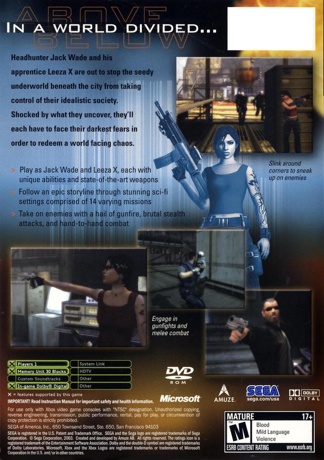 Headhunter: Redemption - Xbox Video Games Sega   