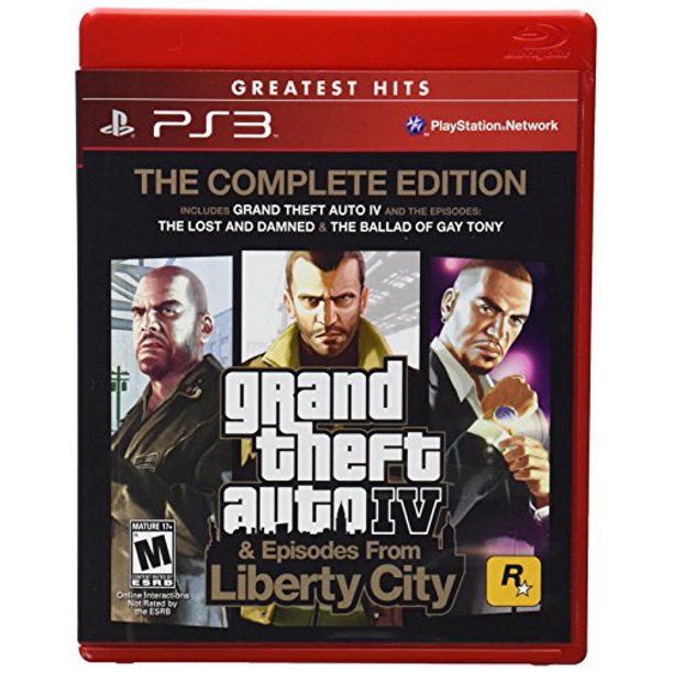Grand Theft Auto IV & Episodes from Liberty City: The Complete Edition (Greatest Hits) - (PS3) PlayStation 3 [Pre-Owned] Video Games Rockstar Games   