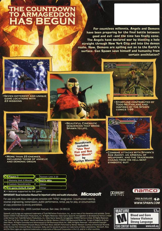 Spawn: Armageddon - (XB) Xbox [Pre-Owned] Video Games Namco