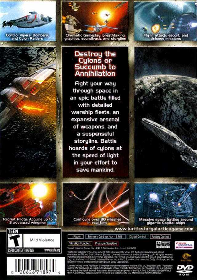 Battlestar Galactica - (PS2) PlayStation 2 [Pre-Owned] Video Games Universal Interactive   